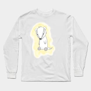 A yellow badger Long Sleeve T-Shirt